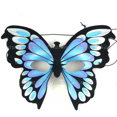 Printed Fabric Butterfly Half Mask