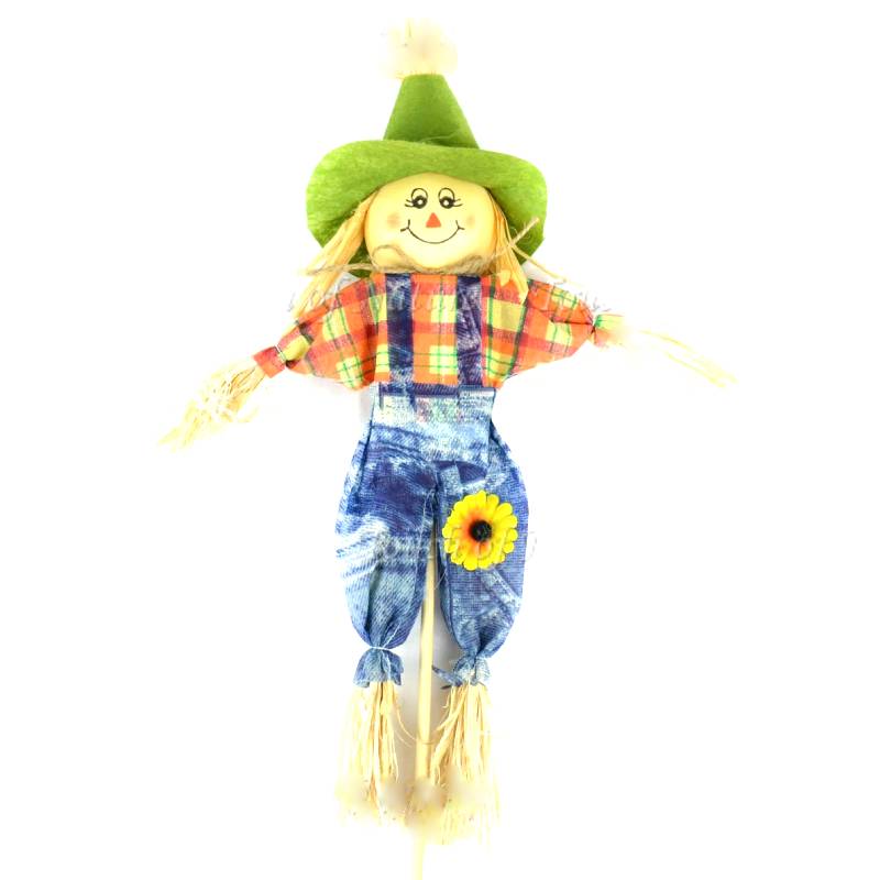 Buy Assorted Raffia Scarecrow on a Stick Cappel's