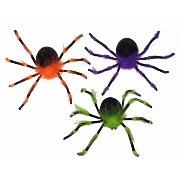 19 Inch Bendable Furry Colorful Spider