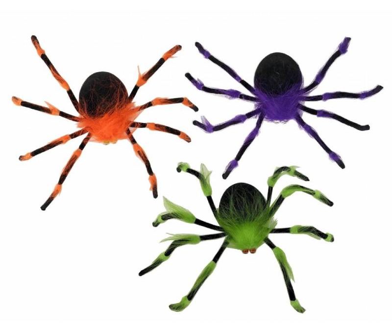 19 Inch Bendable Furry Colorful Spider