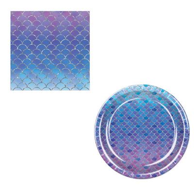 Mermaid Scales Plates and Napkins