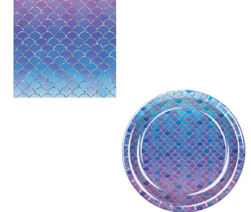 Mermaid Scales Plates and Napkins