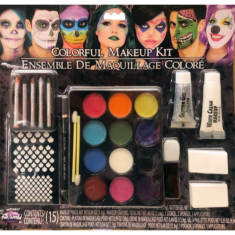 colorful colossal make-up kit