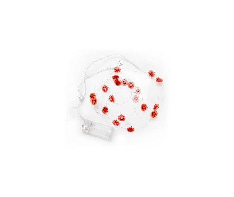 20 Mini Jack-O-Lantern LED Light Set