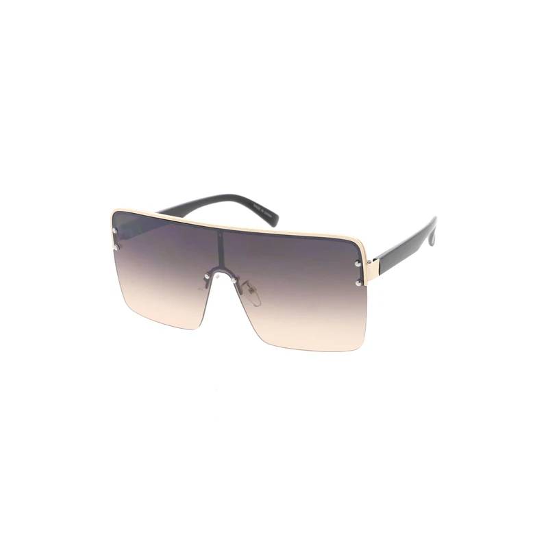 Angle Cut Shaded Lens Sunglasses black faded