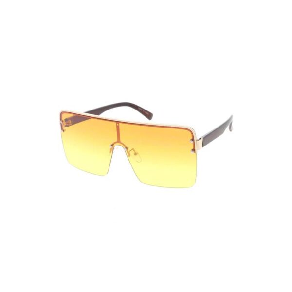 Angle Cut Shaded Lens Sunglasses orange yellow