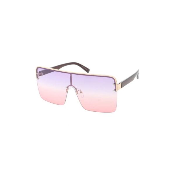 Angle Cut Shaded Lens Sunglasses purple pink