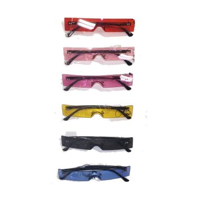 Colored Narrow Uni Lens Sunglasses