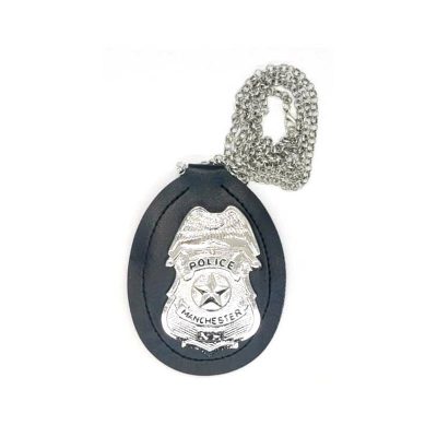 Metal Police Badge Chain Necklace
