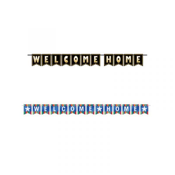 Foil Welcome Home Banner Streamer