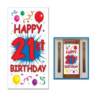 21st Birthday Door Cover