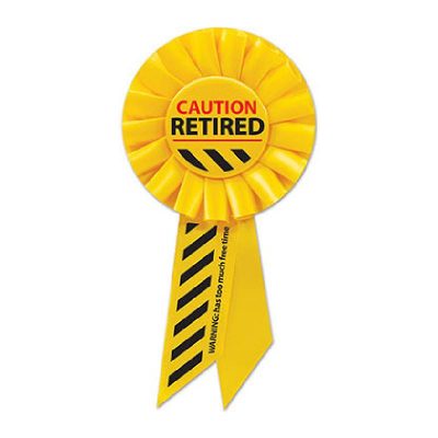Caution Retired Rosette