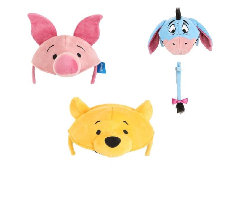 Disney Plush Winnie the Pooh, Eeyore, Piglet Headband
