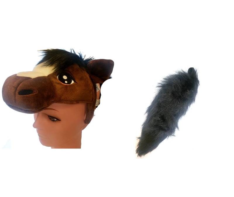Plush Horse Headband & Tail Set
