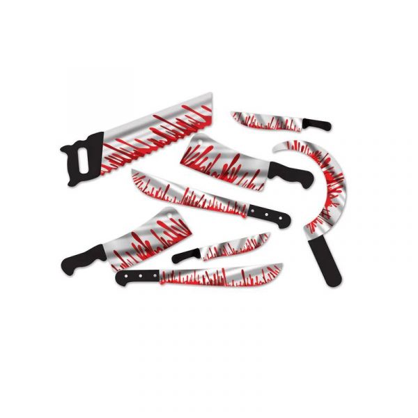 Printed Foil Bloody Weapon Cutouts - Cappel's