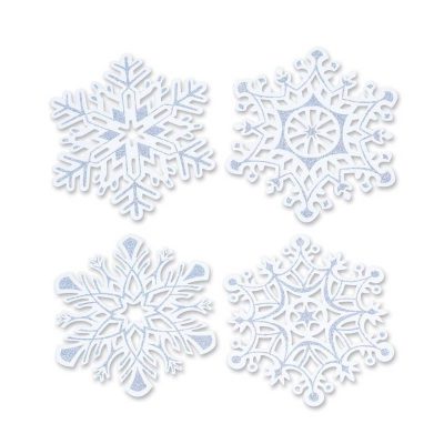 Glittered Snowflake Cutouts Assorted Designs