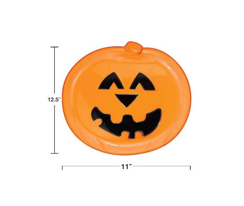 12.5″ Plastic Jack-O-Lantern Tray