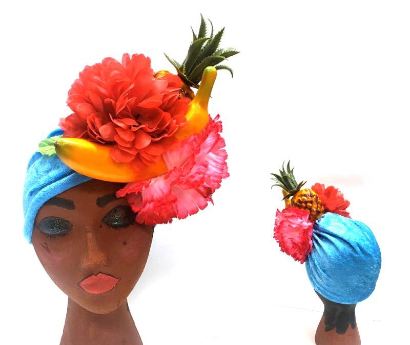 Fruit and Flower Turban Hat