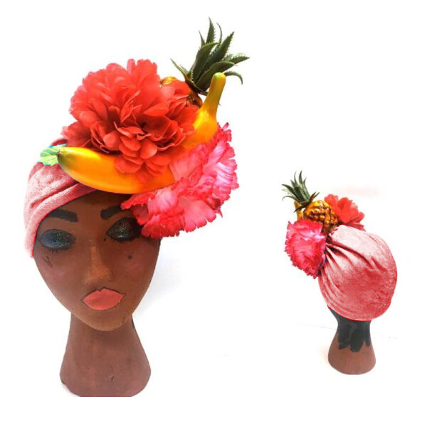 Fruit and Flower Turban Hat