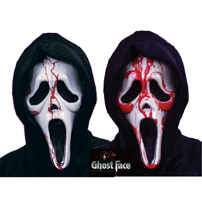 Hooded Dripping Ghost Face® Mask from SCREAM - Cappel's
