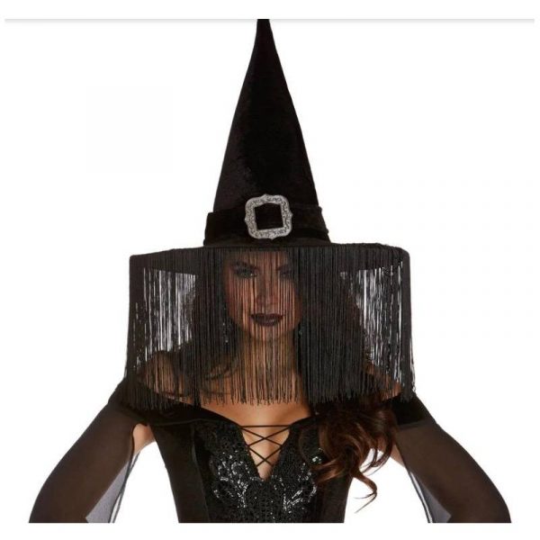 Large Black Witch Hat  With Buckle  Halloween  Wicked 