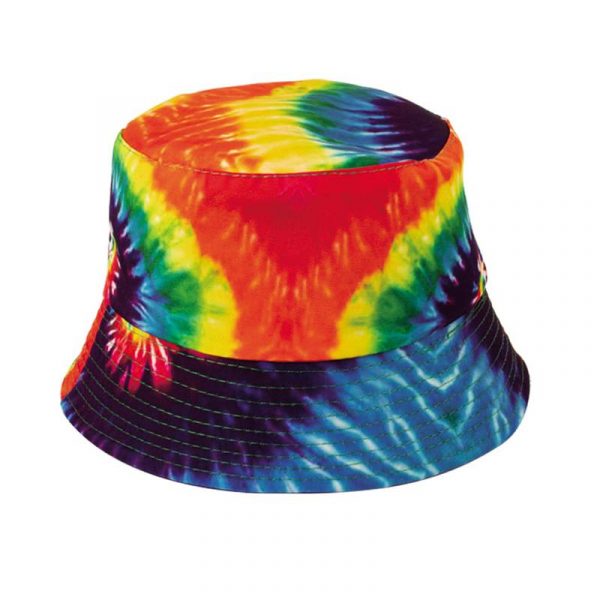 Tie Dye Fabric Bucket Hat