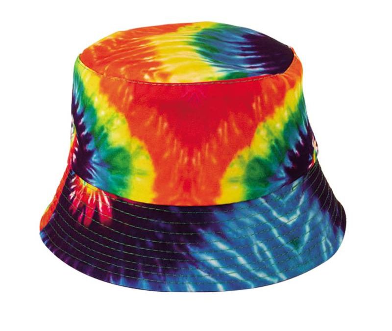 Tie Dye Fabric Bucket Hat