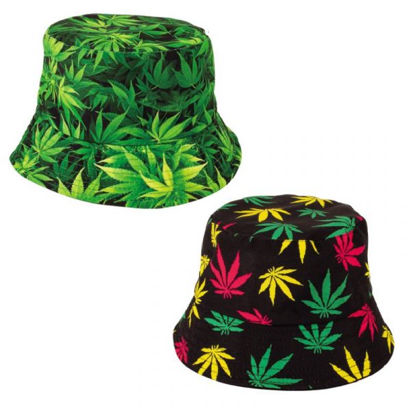 Marijuana Leaves Bucket Hat- 2 Styles