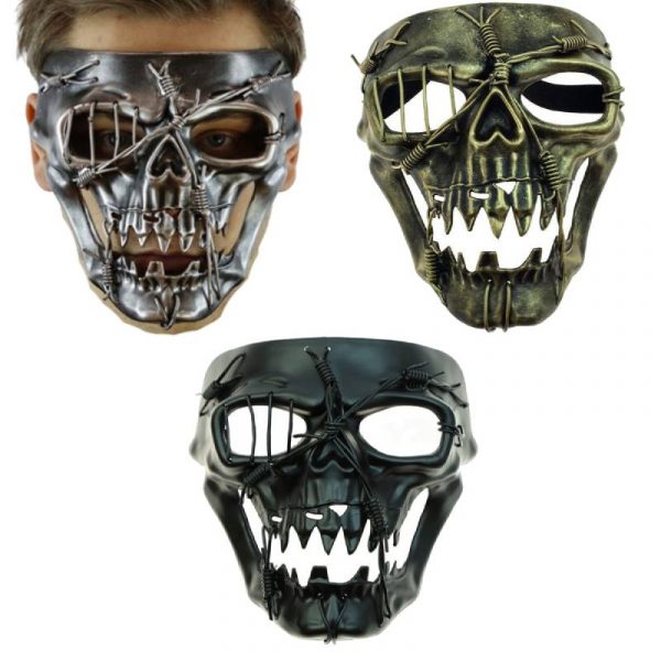 Costume Deluxe Wired Pointed Teeth Skull Mask