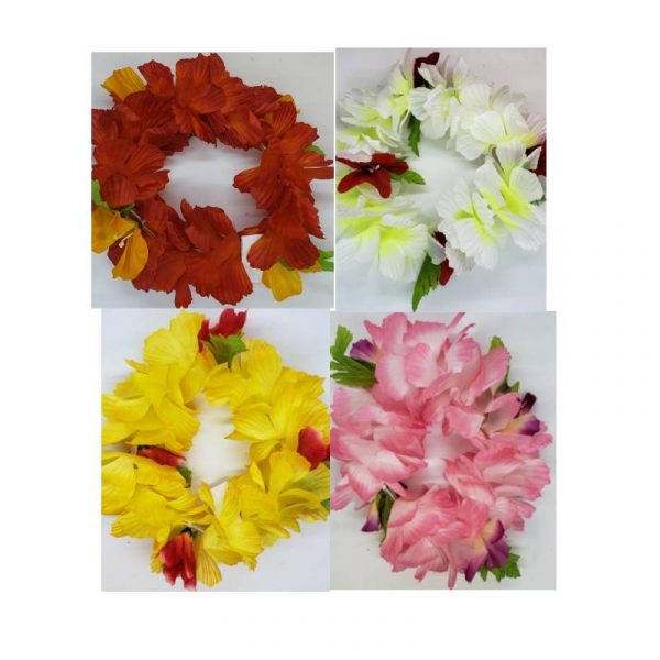 Deluxe Silk Elastic Flower Petal Bands- Asst Colors