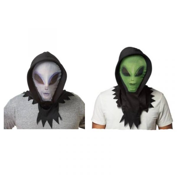 Costume Polyester Fabric Knit Hoodie Mask