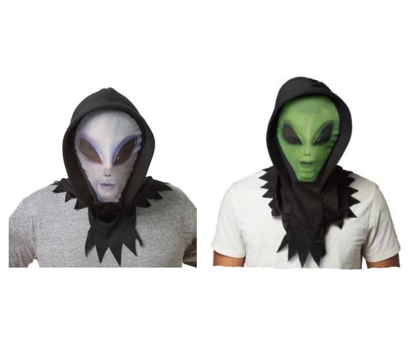 Costume Polyester Fabric Knit Hoodie Mask