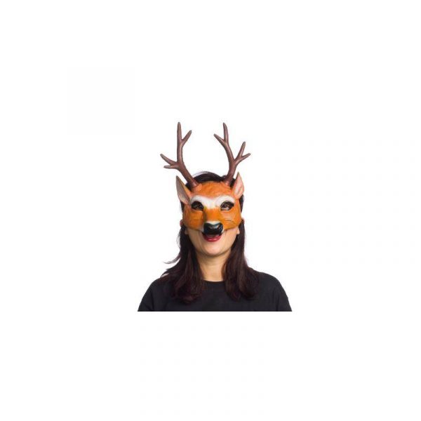 Deluxe Soft Foam Reindeer Mask w Antlers