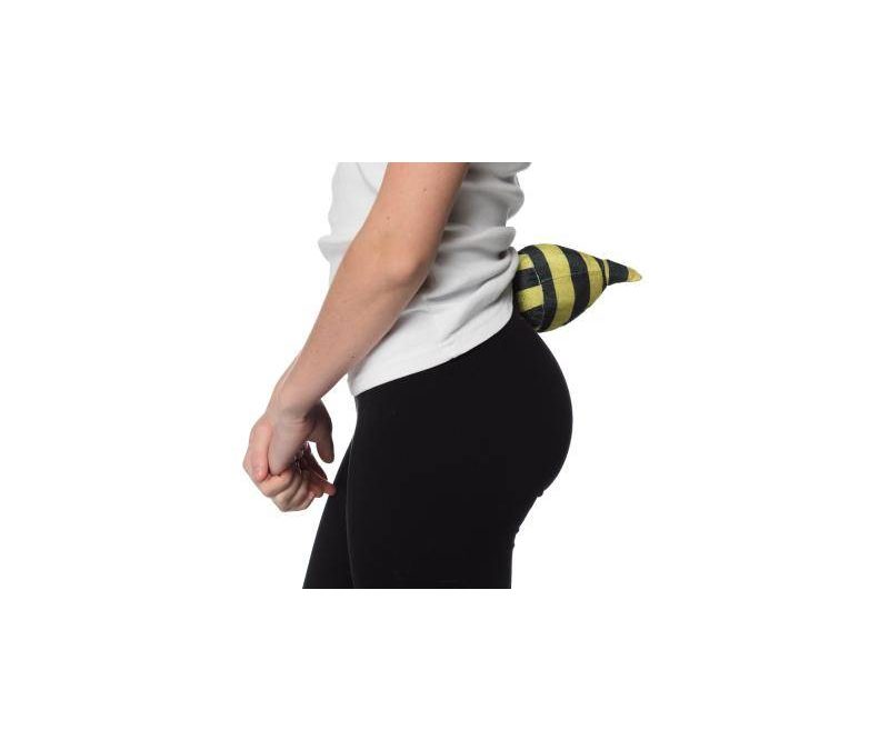 Costume Fabric Clip-On Bee Tail