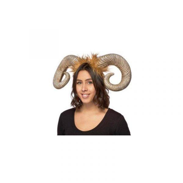Costume Superlite Ram Horns w Fur