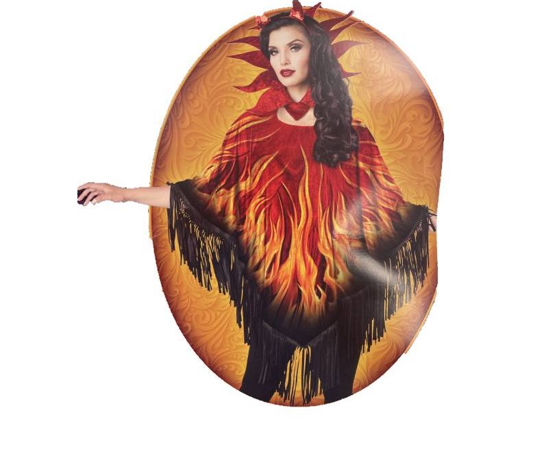 Devilicious Poncho with Fringe