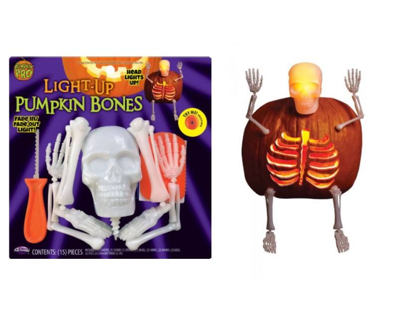 Light-Up Pumpkin Bones Carving Kit
