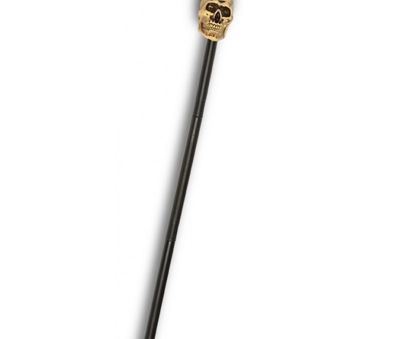 35″ Costume Plastic Skull Cane