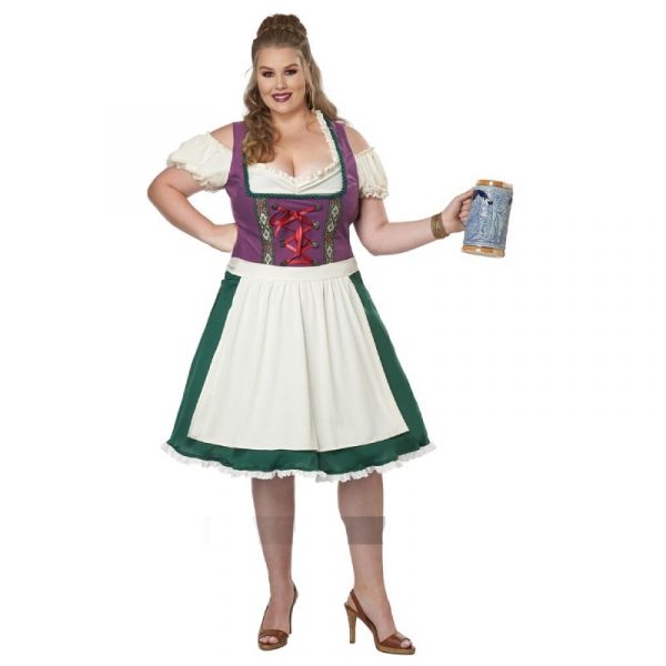 Bavarian Beer Maid Adult Costume w Stein