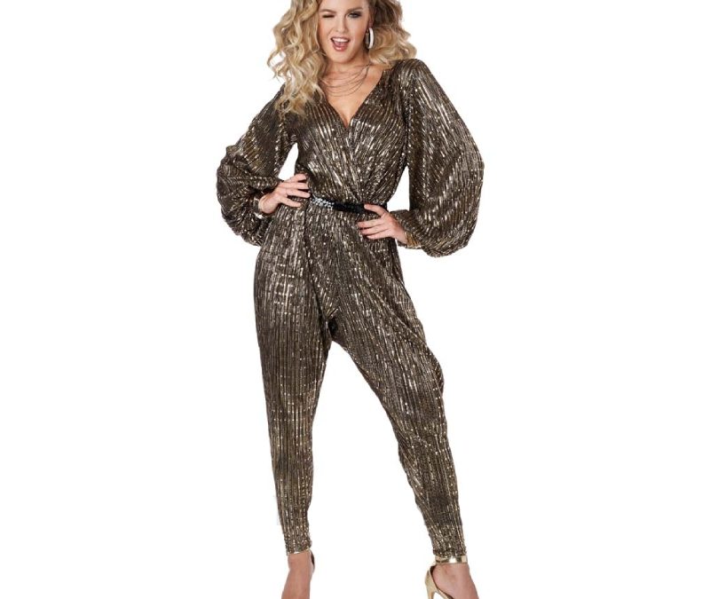 Disco Queen Gold Jumpsuit