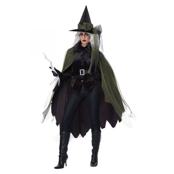 Gothic Witch with the Skirt as a Cape