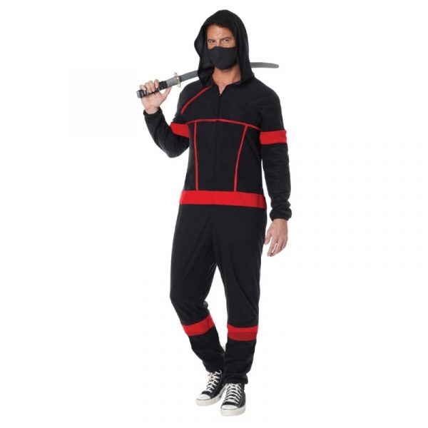Ninja Fleece Jumpsuit Unisex Male Model