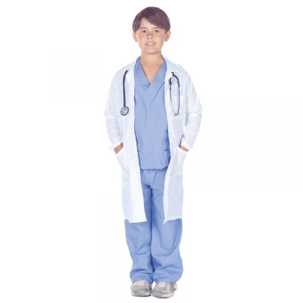 Doctor Scrubs w Lab Coat Child Size