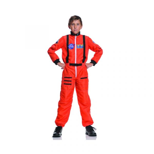 Childs Orange Astronaut Jumpsuit