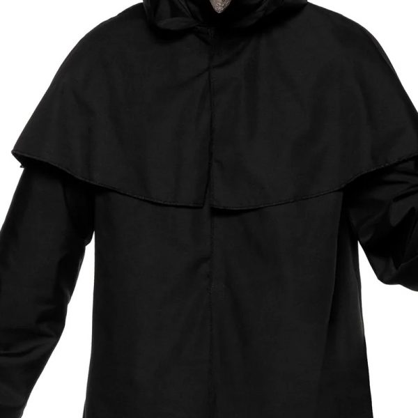 Hooded Horror Robe w Attached Capelet