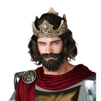 Medieval King Wig Beard Moustache