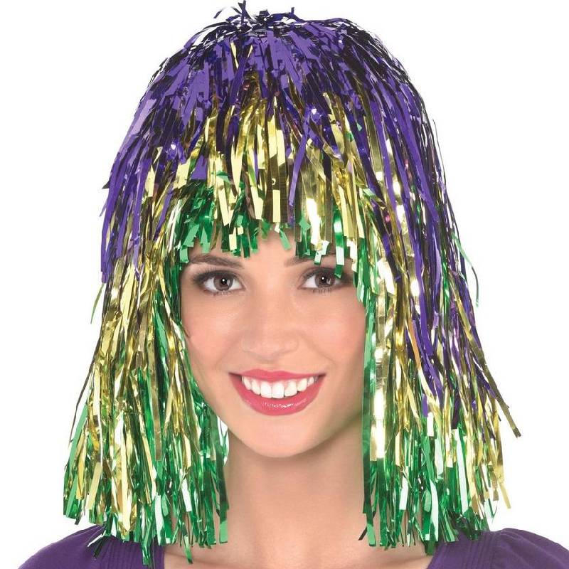 Mardi Gras Feather Hat/Wig