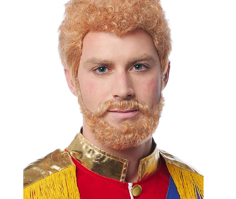 Prince Natural Red Wig and Beard Set