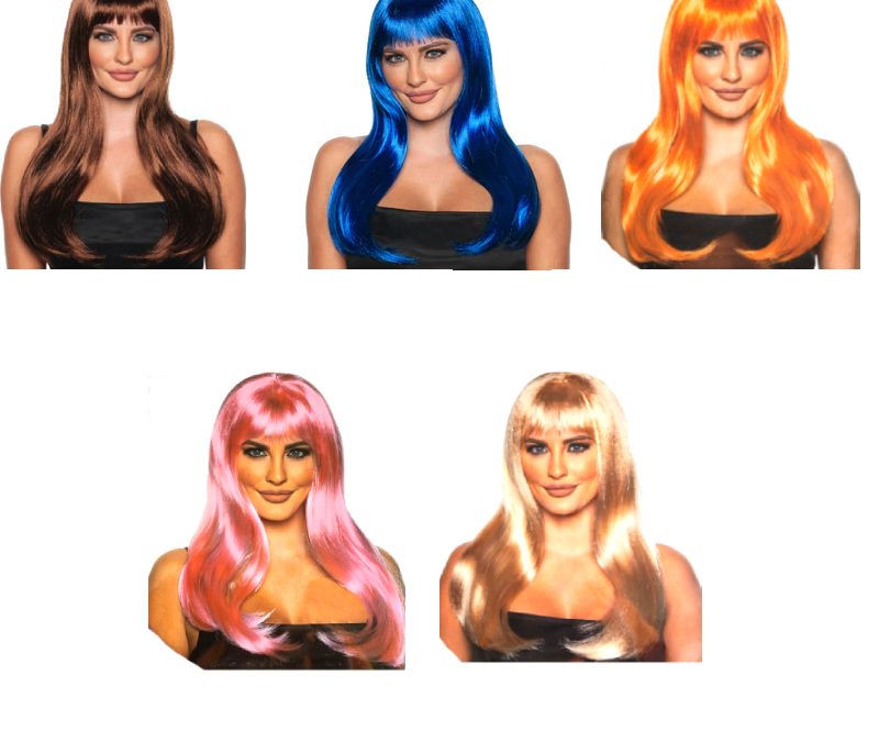 Flirty Wig with Bangs Adult Wig