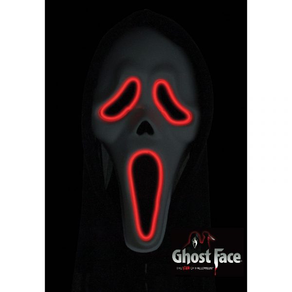 Scream Ghost Face w Light Up Mask